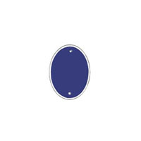 Hausnummer oval hochkant! klein tiefblau