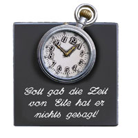 Sprücheschild Gott gab die Zeit...