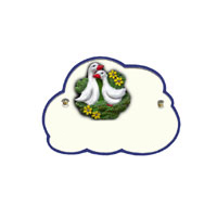 Namensschild Wolke Motiv: Gänse 5158