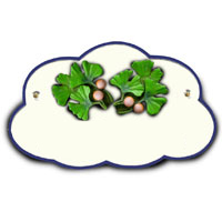 Keramikschild Wolke Motiv: Ginkgo 5126-5126