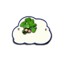 Keramikschild Wolke Motiv: Ginkgo 5126