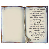 129 Buch mit Spruch zur Goldenen Hochzeit