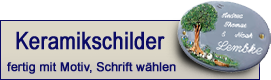 Keramikschilder