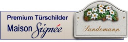 Premium Türschilder Maison Signee