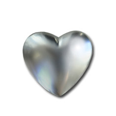 Herz Silber glänzend