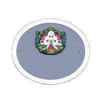 Türschild oval Motiv Barkenhoff 5275